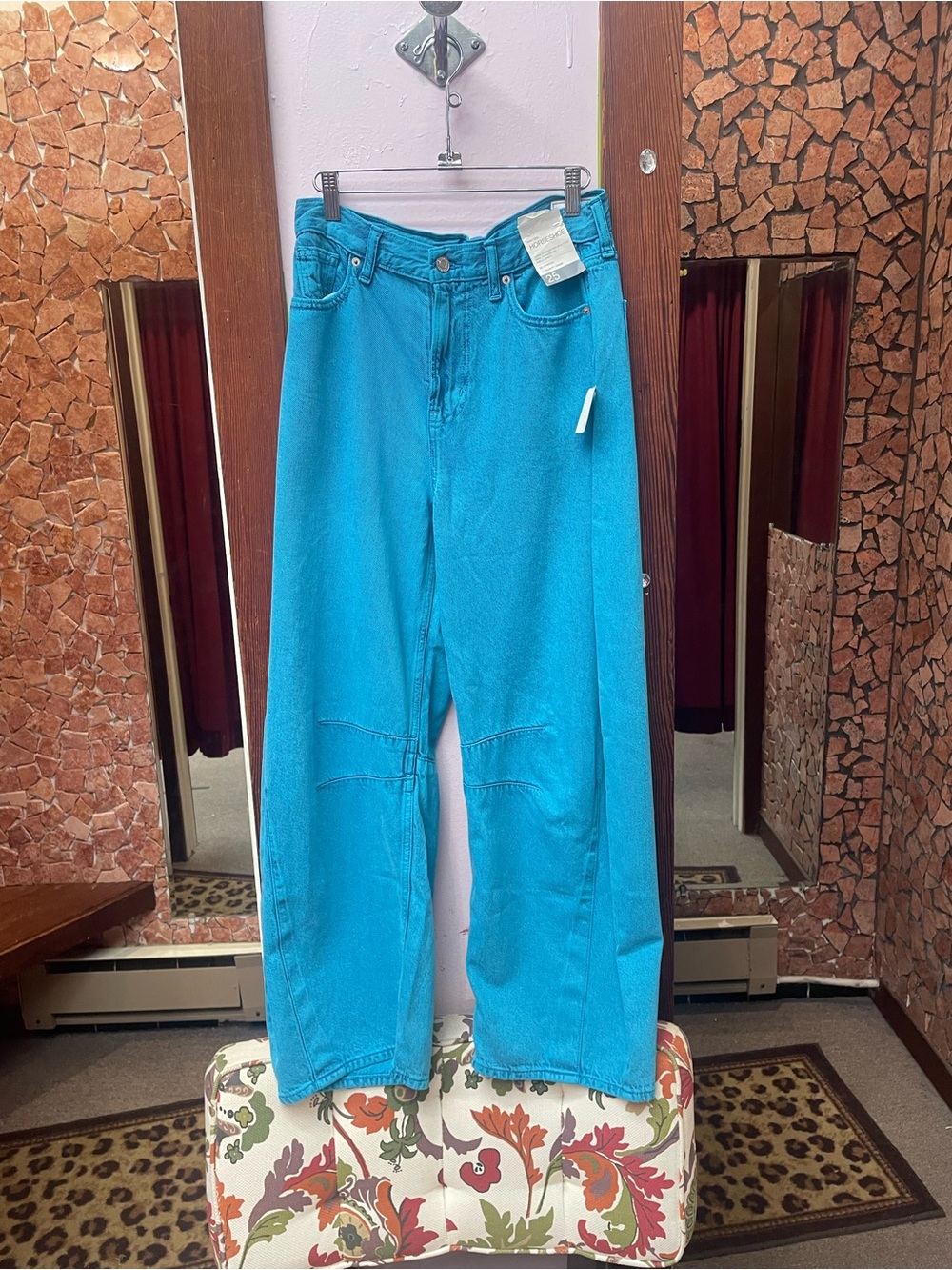GAP Turquoise Wide-Leg Jeans